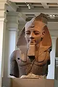 Eine Büste von Pharao Ramses dem Zweiten aus Ägypten