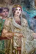 Die Hochzeit von Hera und Zeus auf einem Wandgemälde aus Pompeji