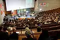 Historiker sind Experten für die Geschichte. Hier sieht man ein Treffen von ihnen in der Universität von Göttingen.
