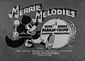 Das Titelbild eines Zeichentrickfilms aus dem Jahr 1931. Die Figur sieht Micky Maus ähnlich.