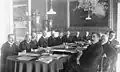Die erste demokratisch gewählte Regierung von Deutschland, im Jahr 1919