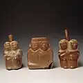 Diese Figuren stammen aus Südamerika.