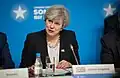 Theresa May war die Chefin der britischen Regierung in den Jahren von 2016 bis 2019.