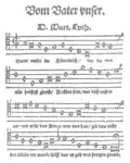 Das Vaterunser-Lied von Martin Luther