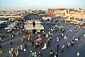 Auf einem Markt in Marrakesch
