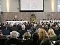Bei einem Treffen des Olympischen Sportbundes in der Paulskirche