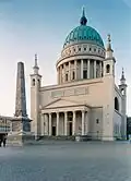 Die Nikolaikirche in der Potsdamer Innenstadt