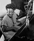 Die Jazz-Musikerin Mary Lou Williams, etwa im Jahr 1946. Sie hat Lieder komponiert und gespielt.