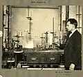 Im Jahr 1926: Hier zeigt jemand, wie er Ozon herstellt.