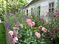 Bauerngarten im Museumsdorf Niedersulz in Österreich