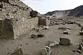 Eine Ruinen in der heiligen Stadt der Caral-Supe. Das war vor 5000 Jahren die früheste Hochkultur in Amerika.