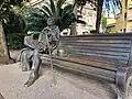 Ein Denkmal in Montecatini in Italien