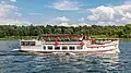 Ein Ausflugsschiff auf der Müritz