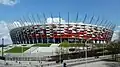 Das Nationale Stadion wurde für die Europameisterschaft im Fußball 2012 gebaut.