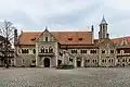 Die Burg Dankwarderode in Braunschweig. Sie diente dem Fürsten Heinrich dem Löwen als Pfalz.