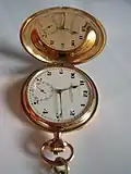 Eine Taschenuhr aus dem Jahr 1926: Die Sekunden zählt der kleine Zeiger im kleinen Kreis.