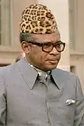 Mobutu Sese Soko, Diktator von Zaire, kam mit der Armee an die Macht.