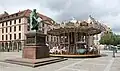 Auf dem Gutenberg-Platz in Strassburg