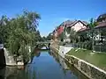 Die Schüss fließt durch die Stadt Biel und mündet in den Bielersee.