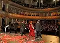 Nach einem Konzert im Opernhaus Ljubljana in Slowenien