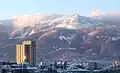 Sofia liegt am Rand eines Gebirges. Im Winter fällt deshalb viel Schnee.