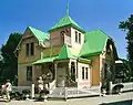 Die Villa Kunterbunt aus den Pippi-Filmen nach den Büchern von Astrid Lindgren.