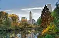 Im großen Central Park in der Mitte von Manhattan