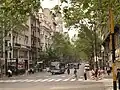Die Avenida de Mayo im Zentrum von Buenos Aires
