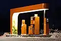 In Schweden: eine Tankstelle zum Selbsttanken und Selbstbezahlen.