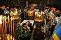 Orthodoxe Priester bei einem Gottesdienst in Russland