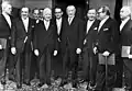Adenauer mit den Ministern seiner Bundesregierung