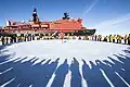 Im Jahr 2015: Ein russisches Schiff besucht den Nordpol.
