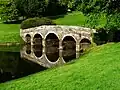 Ein Englischer Landschaftsgarten in Stourhead, im Süden von England