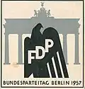 Früher war ein Adler im Logo der Partei.