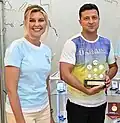 Mit seiner Frau Olena Selenska