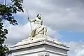 Neptun-Statue in Kopenhagen, auf dem Dach der Hafen-Verwaltung.