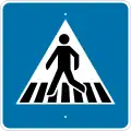 Hinweisschild: „Fußgängerüberweg”