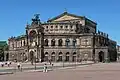 Die Oper, die von Gottfried Semper erbaut wurde