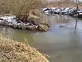 Hier in Tschechien münden zwei Bäche ineinander.