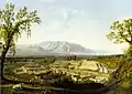 Jacob Philipp Hackert malte im Jahr 1799 diesen Blick auf die Ruinen von Pompeji.