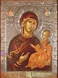 Maria mit Jesus-Kind, eine Ikone etwa aus dem Jahr 1400