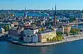 Die Altstadt liegt auf einer Insel und heißt auf Schwedisch Gamla stan.