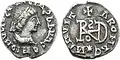 Eine Münze, die Theoderich den Großen zeigt
