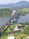 Brücke am pazifischen Ende des Kanals, die „Brücke der Amerikas“