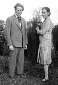 Der Architekt von Canberra, Walter Burley Griffin, mit seiner Frau