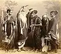 Eine Theatergruppe in Indien vor 150 Jahren