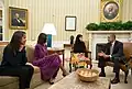 Im Jahr 2013 beim amerikanischen Präsidenten Barack Obama