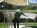 Ein großes Xylophon in Israel