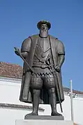 Ein Denkmal in Sines in Portugal