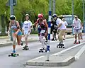Gemeinsames Skateboard-Fahren in Stockholm